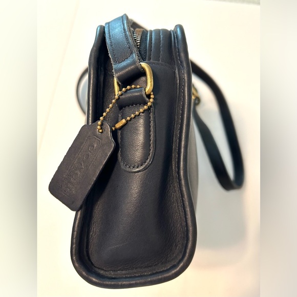 Vintage Coach Metropolis Zip bag, #9087, Blue crossbody (adjustable strap) EUC - Picture 5 of 11